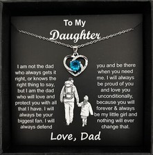 To My Daughter Necklace Father to Daughter Birthday Graduation Gift from Dad  picture
