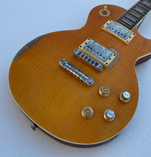 Relic 6 Strings Electric Guitar Bone Nut Matte Finished Flame Maple Top Guitarra picture