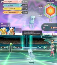 Pokemon Let's Go Pikachu/Eevee ✨SHINY MEW Lv.1 6IV BEST STATS Dig SEND picture