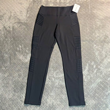 Athleta Delancey Moto Tight Leggings Black Size M NWT 598323-00 High Rise picture