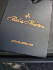 Brooks Brothers Men’s  Black LEATHER wallet, great accessory and stylish carry picture