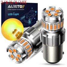 AUXITO 1156 7506 LED Turn Light Signal Amber Flash Canbus Error Free 2F 2/10x picture