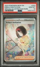 2023 Pokemon ERIKA'S INVITATION #203/165 SV 151 Special Illustration Rare PSA 10 picture