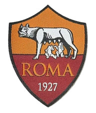 A.S. ROMA ULTRA SLIM EMBROIDERED IRON-ON SOCCER/FOOTBALL PATCH... picture