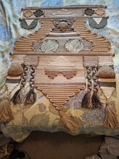 Vintage 1970 Don Freedman Fiber Art Wall Hanging Tapestry MCM Macrame Boho Woven picture