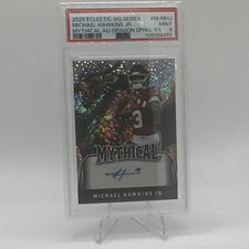 2025 Leaf Eclectic Michael Hawkins Jr Mythical Dragon Sparkle Auto 1/1 PSA 9 picture