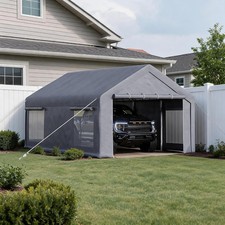 🍂10x20 ft Heavy Duty Carport Canopy Car Shelter Garage Outdoor Party Shed Tent picture