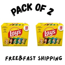 (2 PACK) Lay's Snacks Mix Potato Chips Variety Pack, 1 oz, 18 Count picture