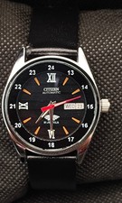 Vintage Citizen Automatic Japan Made Black Dial Day/ Date Men's Wrist Good Watch picture