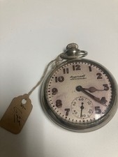 Vintage Ingersoll Waterbury Glo-Ben Pocket Watch with Original Box – Parts/Repai picture