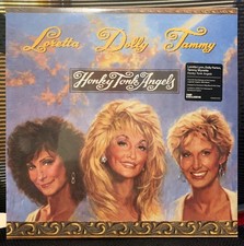 Loretta Lynn Tammy Wynette Dolly Parton Honky Tonk Angels - Blue & Pink Marble picture