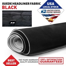 Black Suede Headliner Fabric Material 98