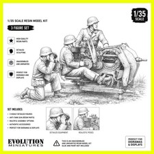 1/35 Casting Resin Model Assembly Kit, Gk, Artillery 4-person Team, Unpainted picture