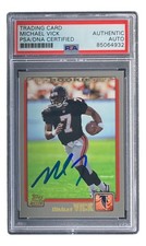 Michael Vick Signed 2001 Topps #311 Atlanta Falcons Rookie Card PSA/DNA picture