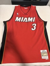 Dwyane Wade Mitchell & Ness 2005-2006 Miami Heat Jersey Used Authentic Size XL picture