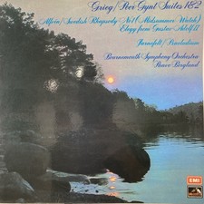 Grieg Berglund Peer Gynt Suit 1 & 2 Alfven Swedish Rhapsody Elegy HMV EMI UK LP picture
