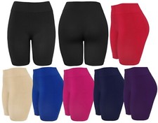 Women Slip Shorts Seamless Layering Biker Bermuda Shorts Under Dress Pant Short picture