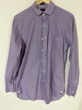 J.CREW Ludlow Men's M Red Blue White Check Long Sleeve Button-Up Shirt picture