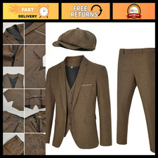 Men's 4 Piece Vintage 1920s Gangster Suit Costume - Classic Retro Outfit for Par picture