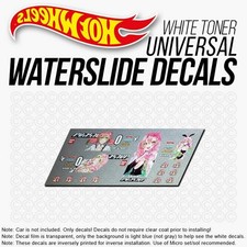 1/64 ANIME ITASHA Custom White Toner Universal WaterSlide Decal for Hot picture