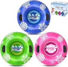 Snow Tube, 3Packs for the Whole Family Inflatable Snow Sled for Kids and Adult,  picture