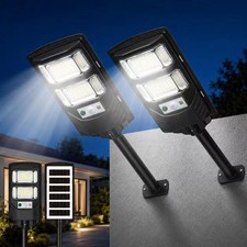 GMOX 1/2PCS 10KLM Solar Street Light | IP65 WP Motion-Sensor Dusk-Dawn Remote picture