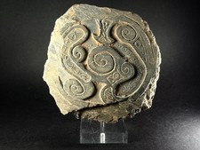 INCREDIBLY RARE BEAUTIFULLY CARVED ANCIENT CELTIC STONE FRAGMENT - CA 700-900 CE picture