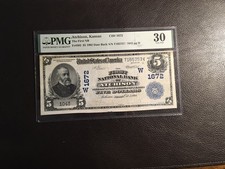 5.00: 1902 National ATCHISON Kansas PMG 30 Very Fine  Previously Mounted picture