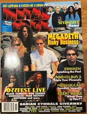 Metal Edge Magazine November 1999 Megadeath Ozzfest Complete picture