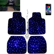 4pcs Starlight LED Car Floor Mats Universal for Cars, SUVs, Trucks (USB Cable) picture