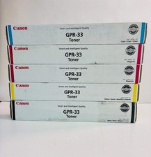 5 OEM Canon iRA C7055, C7065 Cyan,Magenta,Yellow Black Toner GPR-33, GPR33 CMYK picture