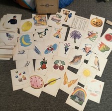 Vintage Mckee Picture & Key Cards Illustrated Cards Set Over 100 Cards Read Desc picture