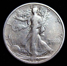 1919-S 50C Walking Liberty Half Dollar. RARE picture