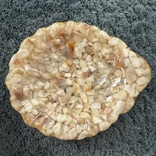 Vintage Mother Of Pearl Shell Shaped Ashtray MCM picture