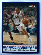 ALLEN IVERSON, 2002-03 FLEER PREMIUM #10, SIXERS picture