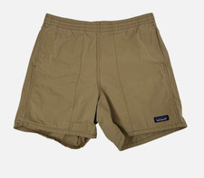 Patagonia Stand Up Shorts Mens Medium M Khaki Tan Cotton Canvas 8