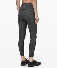Lululemon Women's Wunder Under Hi-Rise Leggings Size 4 Dark Heather Grey picture