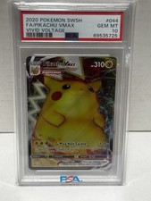 Pokemon 2020 Pikachu VMAX 044/185 Full Art UR Vivid Voltage GEM MINT PSA 10 picture