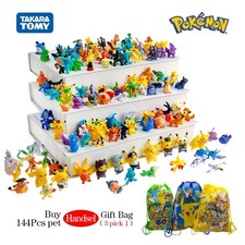 NEW 144 Pokemon Toys Lot Figure Anime Doll Kids Party Xmas Gift cake topper picture