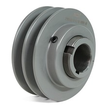 2VP50 1 1/8 TYPE 5 V-Belt Sheave Pulley 2 Groove BLACKSTAR Cast Iron picture
