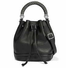 Brighton Bellita Bucket Bag Black Leather MSRP $445 NWT picture