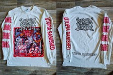 Napalm Death band long tee men White 2side picture