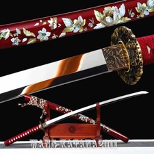 Authentic Sharp Handmade Japanese Samurai Katana Sword High Carbon Steel Blade picture