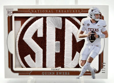 Quinn Ewers 2025 National Treasures Collegiate RC Jumbo Patch SEC Texas /49 ** picture