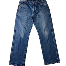 Wrangler Original Fit Jeans 13MWZGK Cowboy Cut Mens 36x30 Blue Denim Country picture
