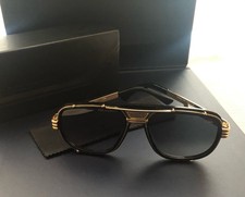 CAZAL SUNGLASSES Legends  FRAME GREY GRADIENT LENSES 665 Black-Gold  US Shipping picture
