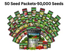 20-50 Variety Heirloom Vegetable Herb Seeds Kit 10000-50000 Bulk Garden Seed Lot picture