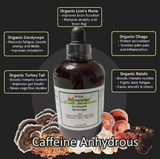 5X Stronger Instant Energy 20X 5-in-One Adaptogenic Mushroom Tincture 8oz picture