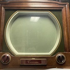 *Rare* VTG 1950s Emerson Mod. 661 Series B Black & White Television TV Art Deco picture
