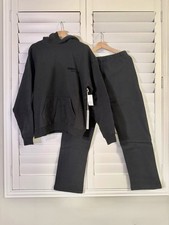 COMBO Essentials Black 2pc Hoodie & Jogger Pants Set Size SMALL picture